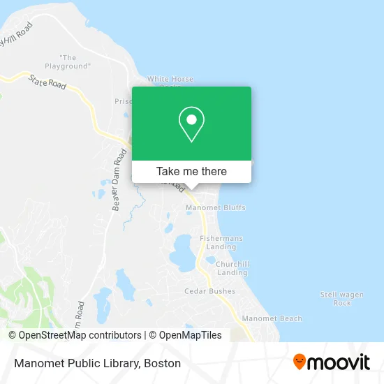 Manomet Public Library map