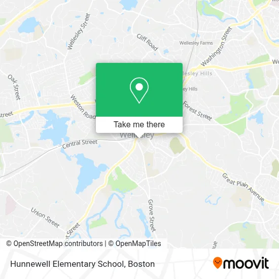 Hunnewell Elementary School map