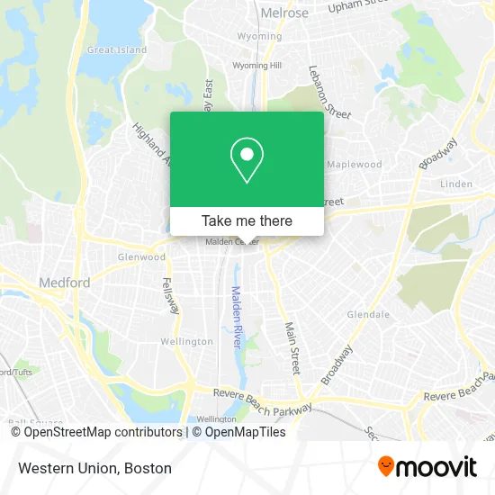 Western Union map