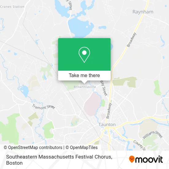Southeastern Massachusetts Festival Chorus map