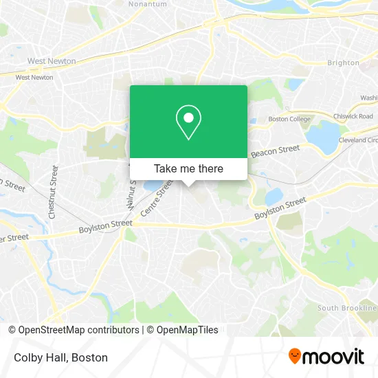 Colby Hall map