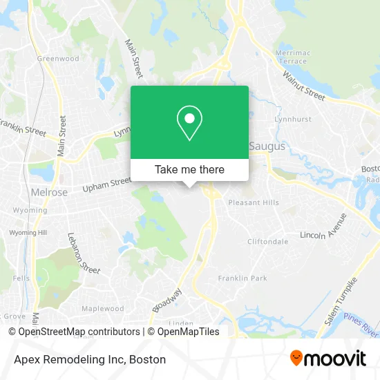 Apex Remodeling Inc map