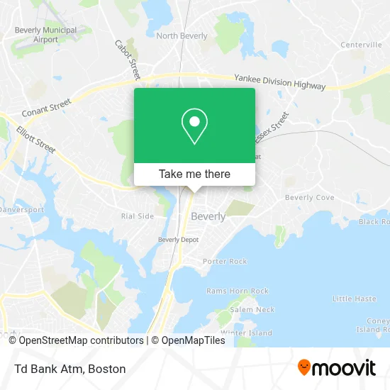 Td Bank Atm map