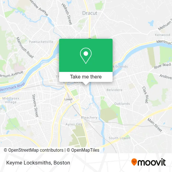 Keyme Locksmiths map