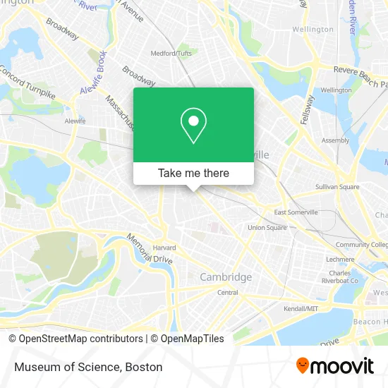 Museum Of Science map