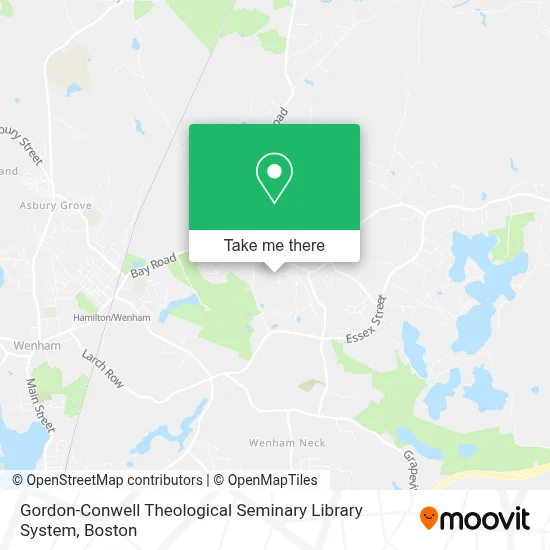 Gordon-Conwell Theological Seminary Library System map