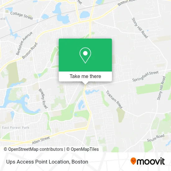 Ups Access Point Location map