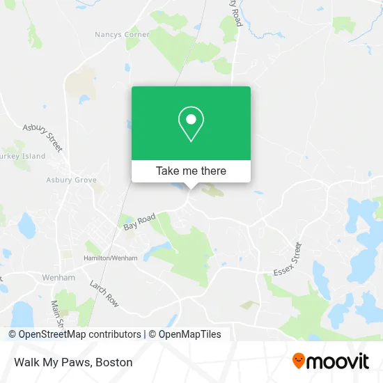 Walk My Paws map