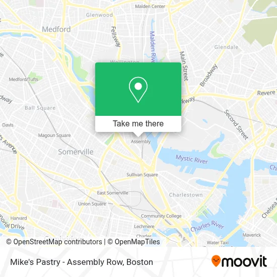 Mike's Pastry - Assembly Row map