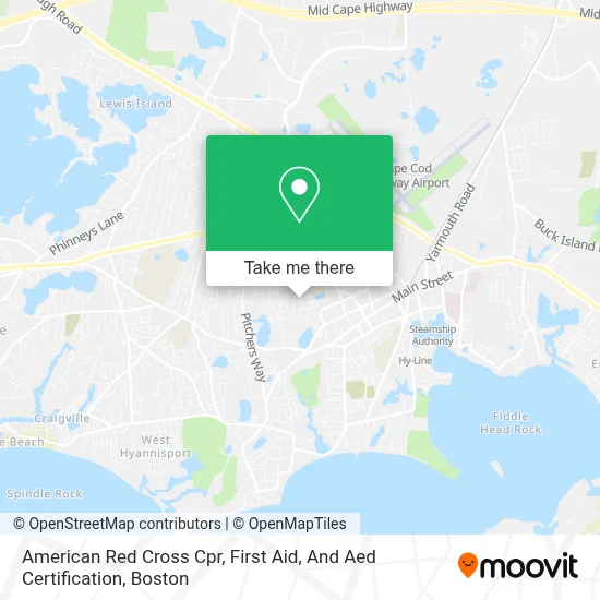 American Red Cross Cpr, First Aid, And Aed Certification map