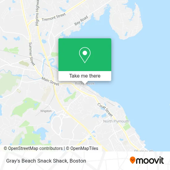 Gray's Beach Snack Shack map
