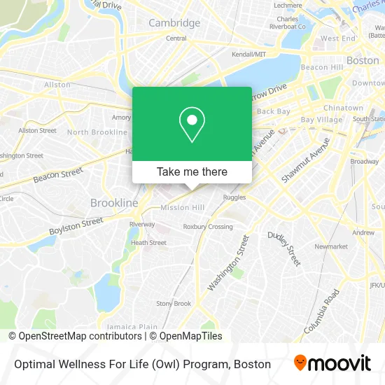 Optimal Wellness For Life (Owl) Program map