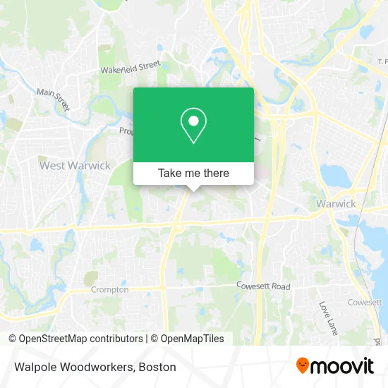 Walpole Woodworkers map