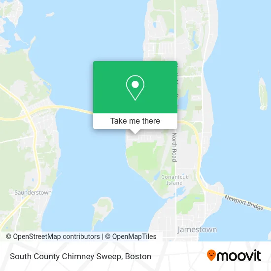 South County Chimney Sweep map