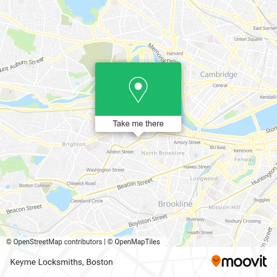 Keyme Locksmiths map