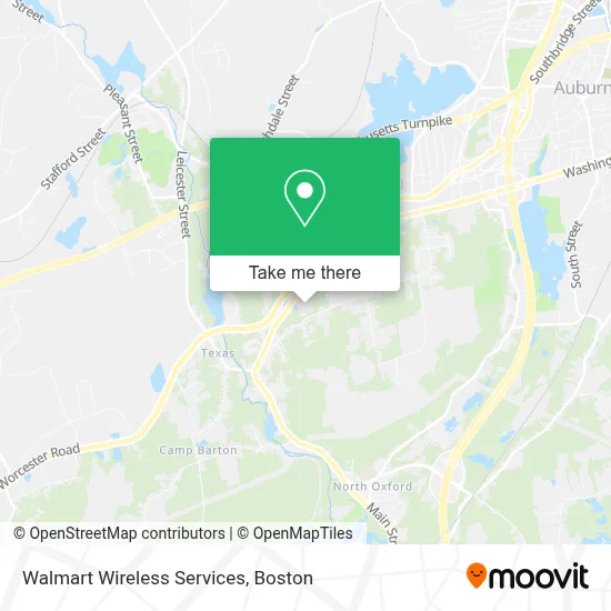 Walmart Wireless Services map