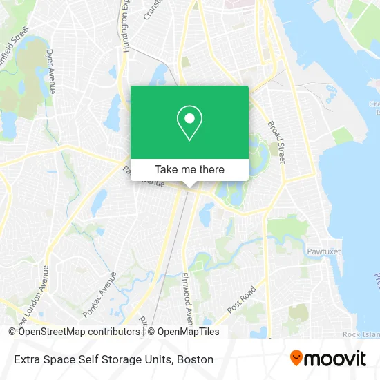 Extra Space Self Storage Units map