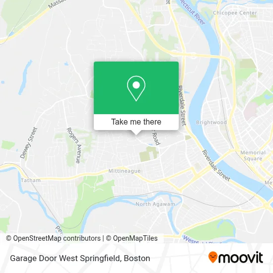 Garage Door West Springfield map