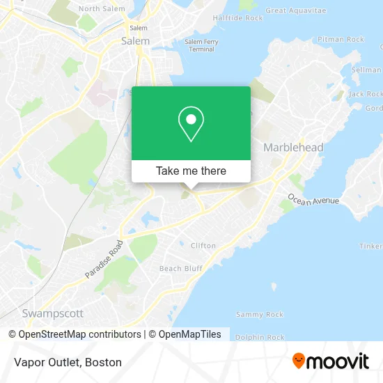 Vapor Outlet map