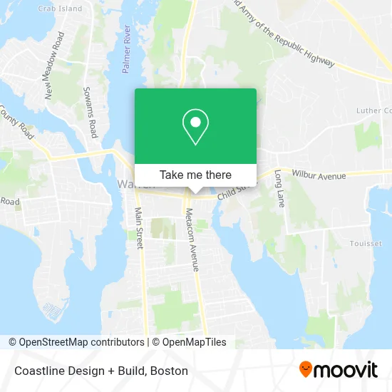 Coastline Design + Build map