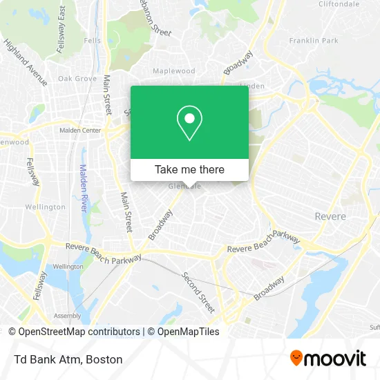 Td Bank Atm map