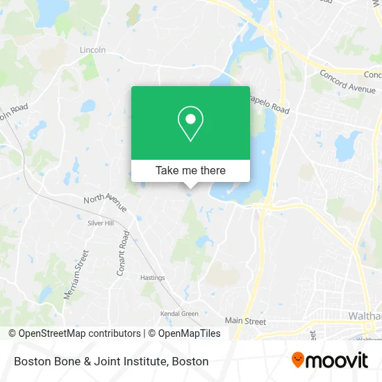 Boston Bone & Joint Institute map