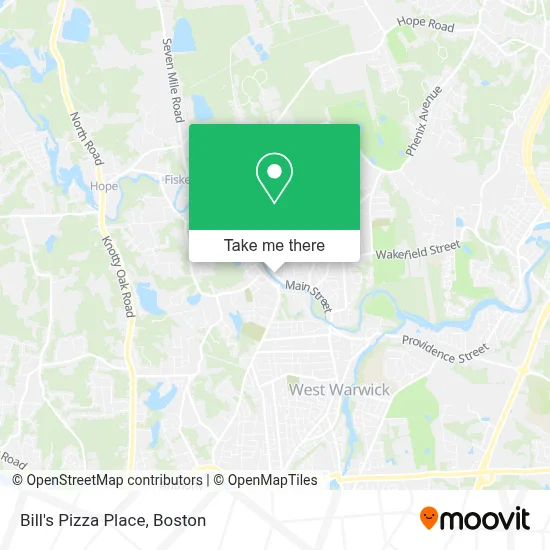 Bill's Pizza Place map