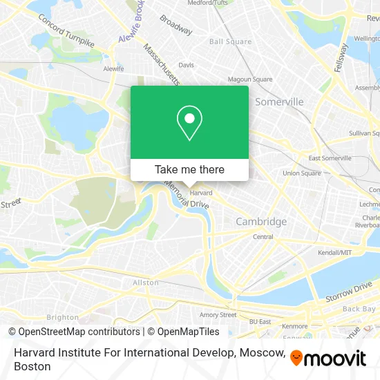 Harvard Institute For International Develop, Moscow map