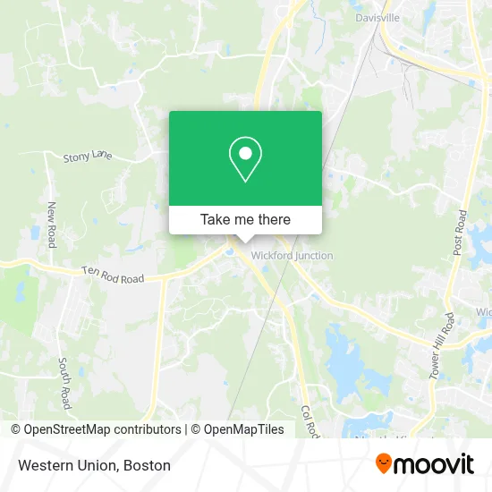 Western Union map