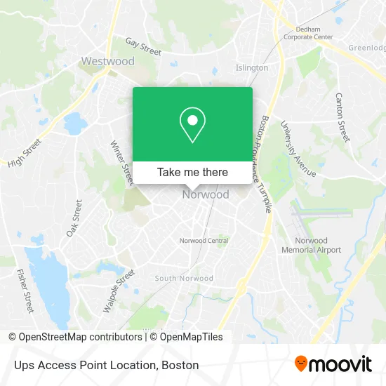 Ups Access Point Location map
