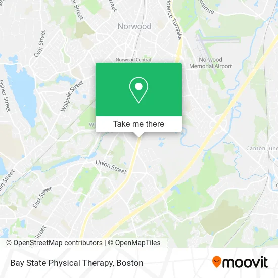 Bay State Physical Therapy map