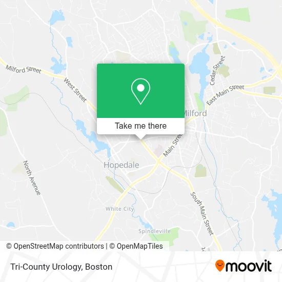 Tri-County Urology map