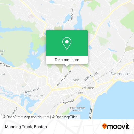 Manning Track map