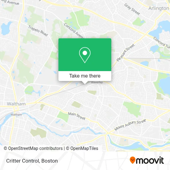 Critter Control map