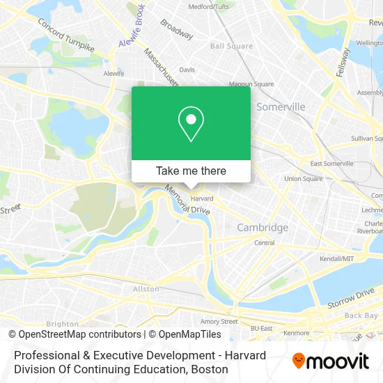 Professional & Executive Development - Harvard Division Of Continuing Education map