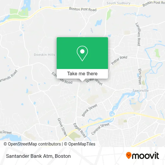Santander Bank Atm map