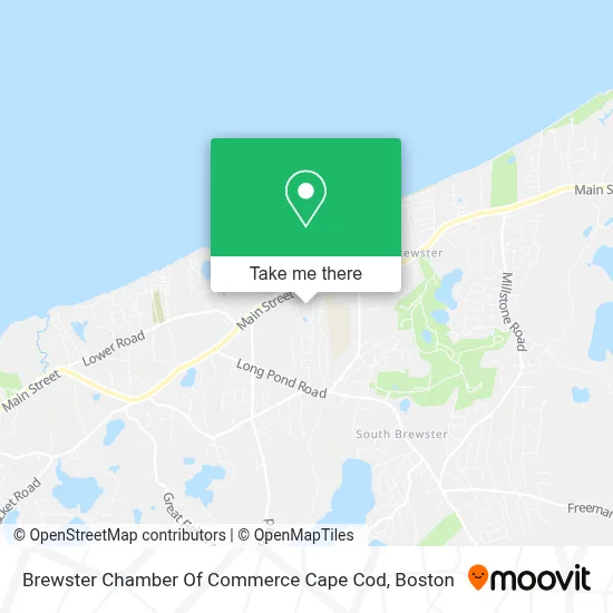 Brewster Chamber Of Commerce Cape Cod map