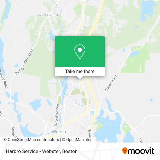 Harbro Service - Webster map
