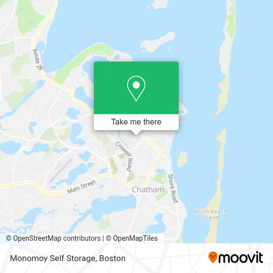 Monomoy Self Storage map