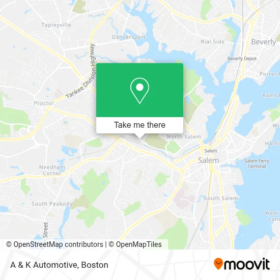 A & K Automotive map