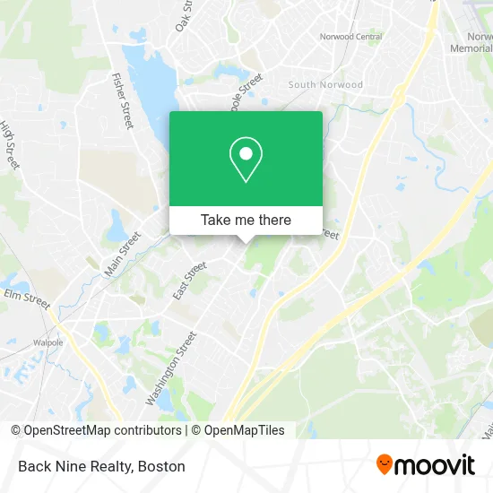 Back Nine Realty map