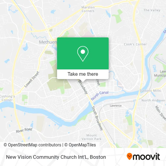 New Vision Community Church Int'L map