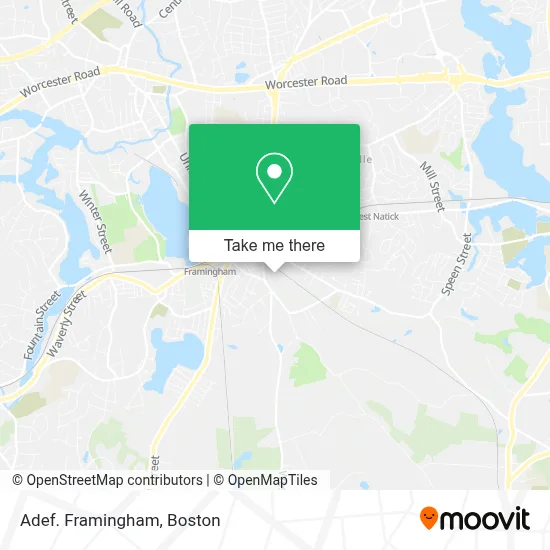 Adef. Framingham map