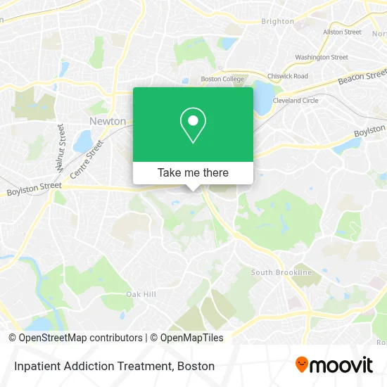 Inpatient Addiction Treatment map