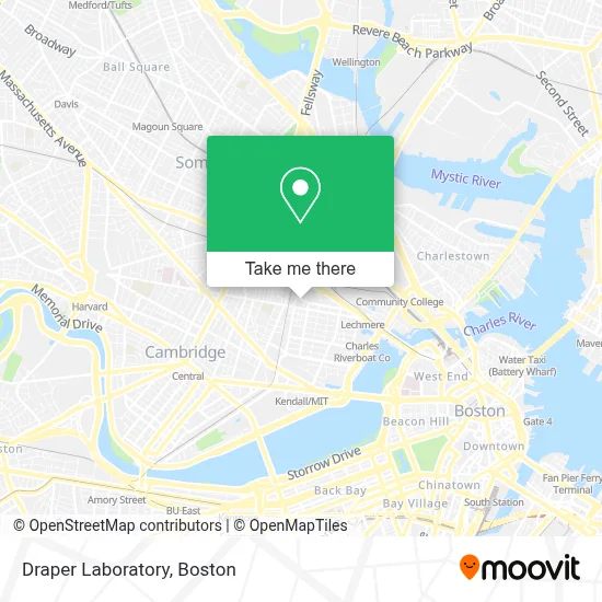 Draper Laboratory map