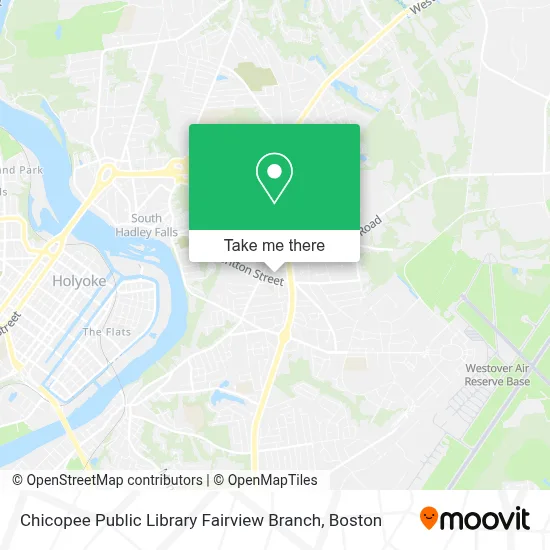 Chicopee Public Library Fairview Branch map