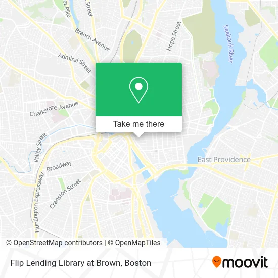 Flip Lending Library at Brown map
