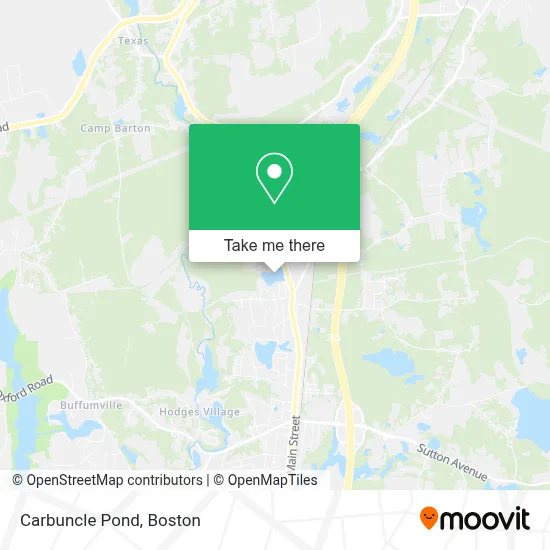 Carbuncle Pond map