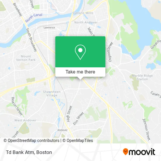 Td Bank Atm map