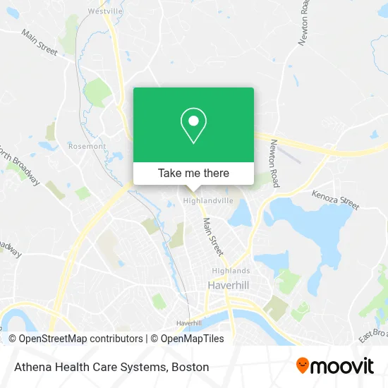 Athena Health Care Systems map